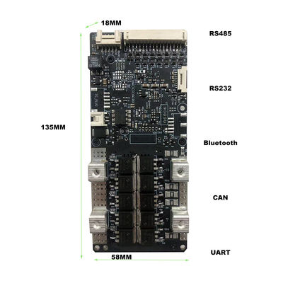 Paquet BMS RS485 RS232 72V 20S BMS 200A de batterie de la batterie BMS Board 3S-20S