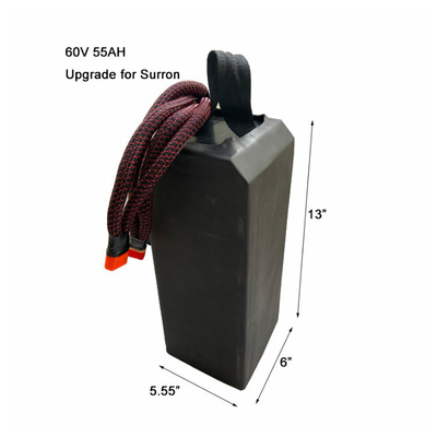 hausse de 60v 55ah 72v 32ah 40ah Li Ion Battery Pack NMC pour Sur Ron Light Bee