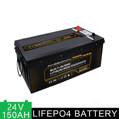 Paquet électrique de batterie du stockage de l'énergie de système solaire du chariot élévateur EV LFP 24V 150Ah avec BMS