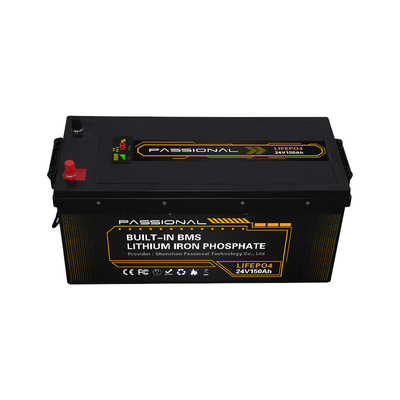 Paquet électrique de batterie du stockage de l'énergie de système solaire du chariot élévateur EV LFP 24V 150Ah avec BMS