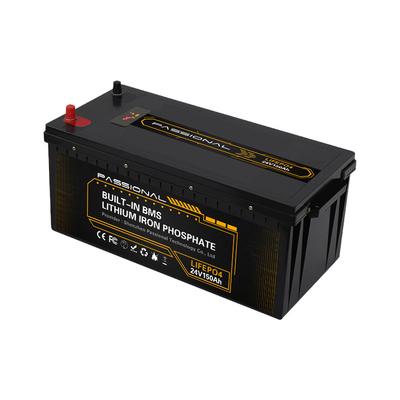 Paquet électrique de batterie du stockage de l'énergie de système solaire du chariot élévateur EV LFP 24V 150Ah avec BMS