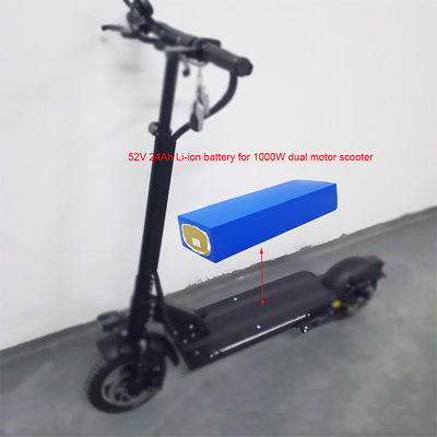 Double scooteur puissant de 52v 24ah Li Ion Battery Pack For 1000w