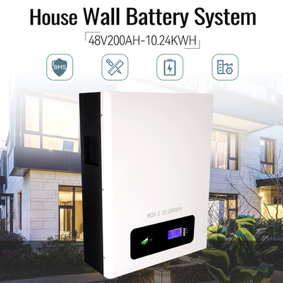 la batterie au lithium de 10kwh 48V 200Ah 51.2v LiFePO4 emballent le type fixé au mur