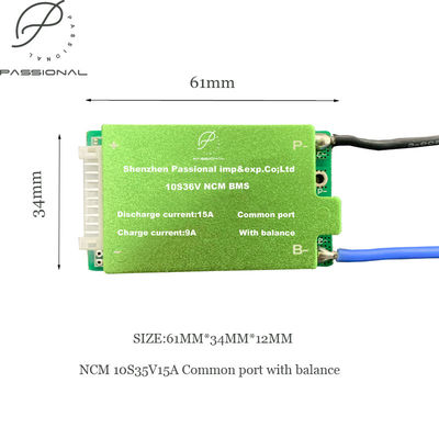 carte PCB BMS Lithium Battery de 10S 36V 15A Li Ion Battery BMS Balance