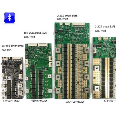Paquet BMS RS485 RS232 72V 20S BMS 200A de batterie de la batterie BMS Board 3S-20S
