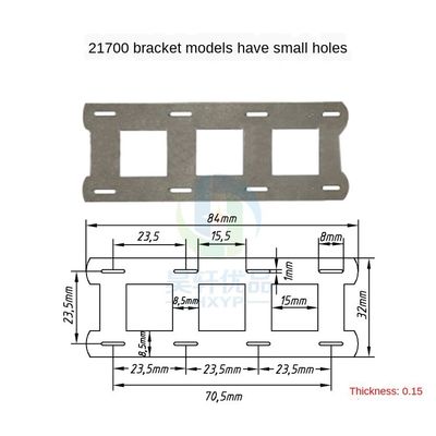 Support de batterie espaçant la bande du nickel 2P 21700 de 23.5mm pour la connexion de batterie