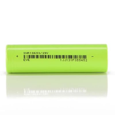 18650 cellules d'ion des cellules de batterie 2900mAh 3.7V NCM EVE Lithium vert clair pour Ebike
